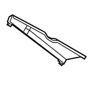 Mopar 55056417AD DEFLECTOR-Air Inlet 55056417AD Mopar DEFLECTOR-Air Inlet Illustration 1 of 1
