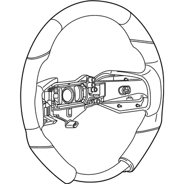 1XX17XDVAA Mopar Steering Wheel Illustration 1 of 1