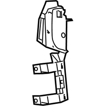 68043892AA Mopar Rear Door Glass Channel Illustration 1 of 1