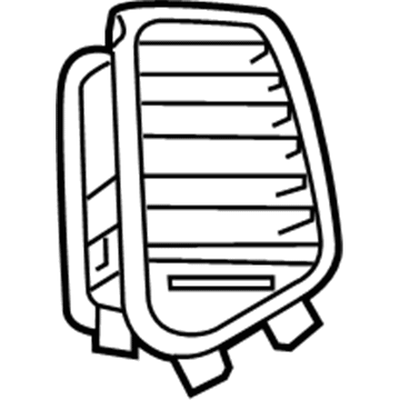 1UE21DX9AB Mopar Air Conditioning & Heater Outlet Illustration 1 of 1