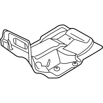 55361444AC Mopar Floor Pan Front Tunnel Silencer Illustration 1 of 1