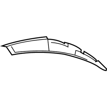 YQ82RXFAG Mopar D Pillar Applique Illustration 1 of 1