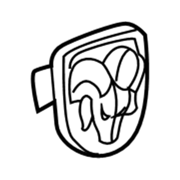 55077717AB Mopar Nameplate Illustration 1 of 1