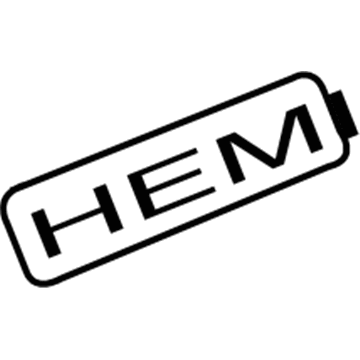 55077830AA Mopar Nameplate Illustration 1 of 1