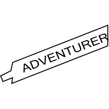 Mopar 55364877AA Nameplate 55364877AA Mopar Nameplate Illustration 1 of 1