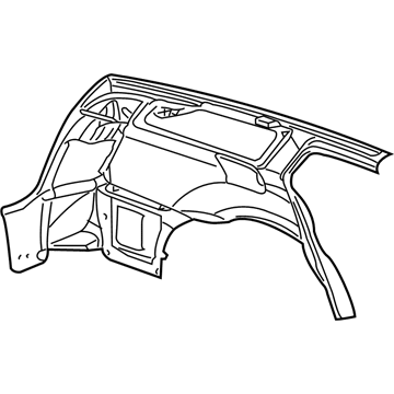 5139154AV Mopar Body Side Aperture Rear Panel Illustration 1 of 1