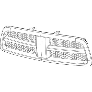 55277441AB Mopar Radiator Grille Illustration 1 of 1