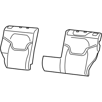 68284402AA Mopar Seat Back Foam Illustration 1 of 1
