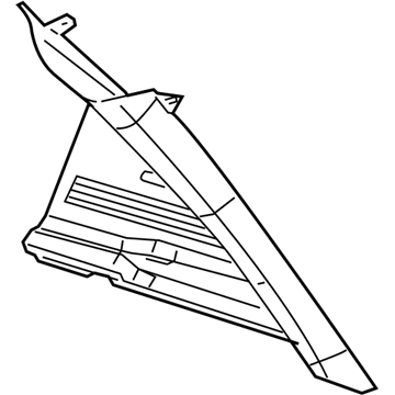 YE52HDAAG Mopar D Pillar Panel Illustration 1 of 1