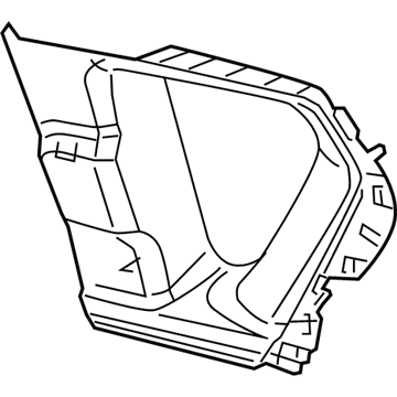 Mopar YF70HDAAC C Pillar Molding YF70HDAAC Mopar C Pillar Molding Illustration 1 of 1