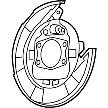5191219AB Mopar Plate-Rear Drum Brake Illustration 1 of 1
