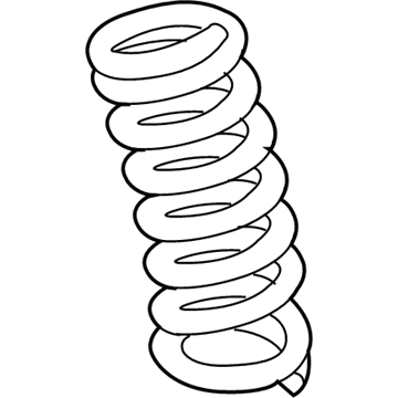 Mopar 4895476AB Rear Coil Spring 4895476AB Mopar Rear Coil Spring Illustration 1 of 1