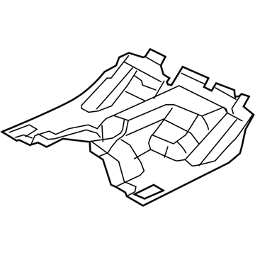 55197346AF Mopar Floor Pan Silencer Illustration 1 of 1