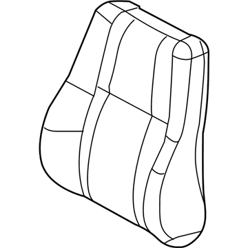 5PJ07DX9AC Mopar Front Seat Back Cover Illustration 1 of 1