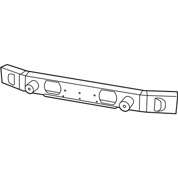 Mopar 68003322AB Front Bumper Beam 68003322AB Mopar Front Bumper Beam Illustration 1 of 1