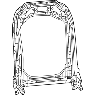 68272075AB Mopar Front Seat Back Illustration 1 of 1