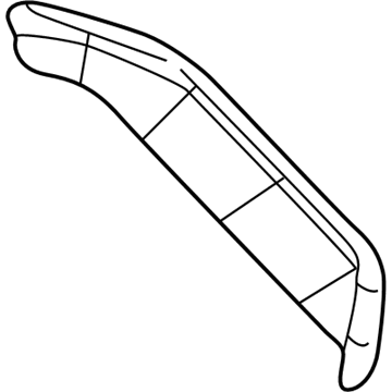 4575252AB Mopar DECKLID-DECKLID Opening Illustration 1 of 1