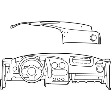 TS33DX9AD Mopar Instrument Panel Illustration 1 of 1