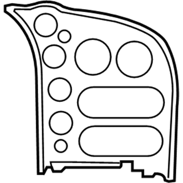 XT23DX9AA Mopar Instrument Panel Bezel Illustration 1 of 1