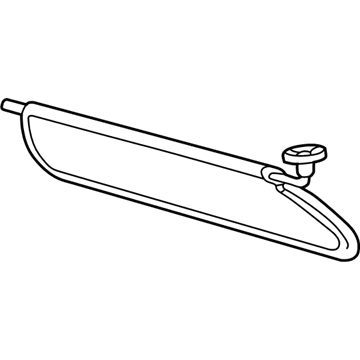 2006 Jeep Wrangler Sun Visor - 5HD801X9AC