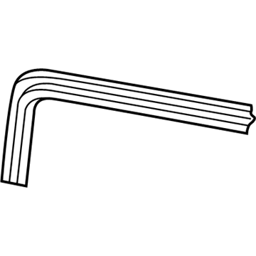 55176430AE Mopar Windshield Garnish Molding Illustration 1 of 1