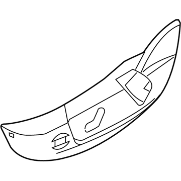 Mopar 1AN841DBAA Driver Outboard Shield 1AN841DBAA Mopar Driver Outboard Shield Illustration 1 of 1