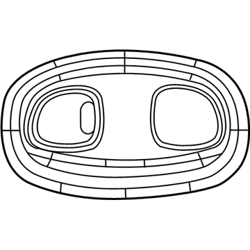 Mopar XX931L2AA Overhead Console Housing XX931L2AA Mopar Overhead Console Housing Illustration 1 of 1