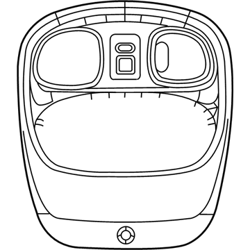 XZ551L2AA Mopar Overhead Console Illustration 1 of 1
