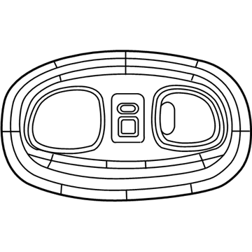 Mopar XZ531L2AA Overhead Console XZ531L2AA Mopar Overhead Console Illustration 1 of 1