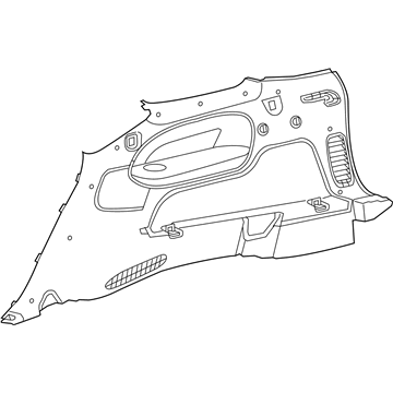 1VY41DX9AE Mopar Quarter Trim Panel Illustration 1 of 1