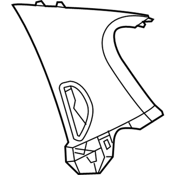 Mopar 1GQ13DX9AF C Pillar Cover 1GQ13DX9AF Mopar C Pillar Cover Illustration 1 of 1