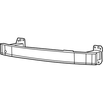 68174155AA Mopar Front Bumper Beam Illustration 1 of 1