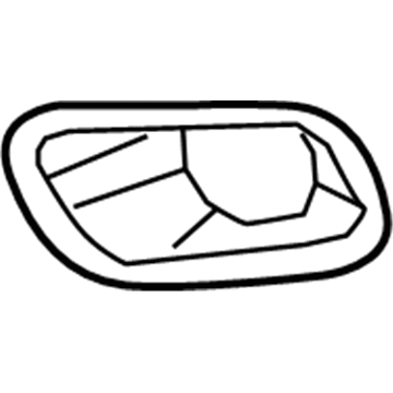 68203225AA Mopar Fog Lamp Bezel Illustration 1 of 1