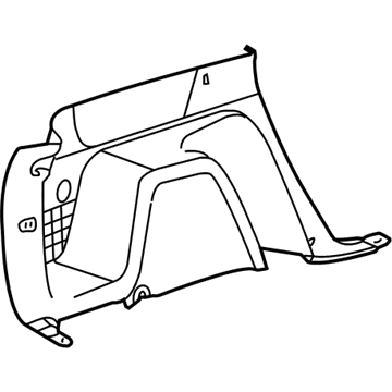 UD251P2AI Mopar Quarter Trim Panel Illustration 1 of 1