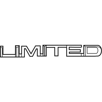 68228200AC Mopar Liftgate Nameplate Illustration 1 of 1