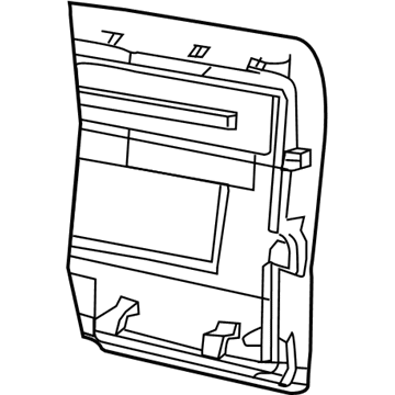 Mopar 1AM161DVAA Rear Seat Back Panel 1AM161DVAA Mopar Rear Seat Back Panel Illustration 1 of 1