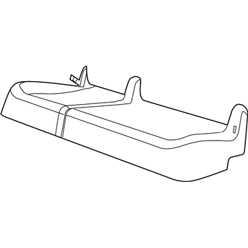 1UT02DX9AA Mopar Rear Seat Cushion Cover Illustration 1 of 1