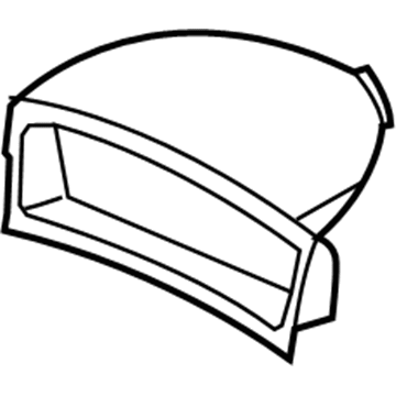 Mopar 1DE89ZJ8AC Cluster Bezel 1DE89ZJ8AC Mopar Cluster Bezel Illustration 1 of 1