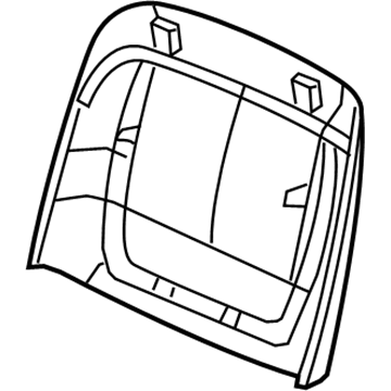 1UZ72DX9AA Mopar Front Seat Back Panel Illustration 1 of 1