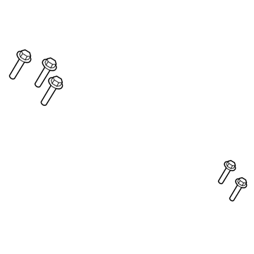 Mopar 68095771AA Hexagon Flange Head Screw 68095771AA Mopar Hexagon Flange Head Screw Illustration 1 of 1