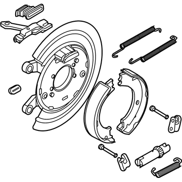 52113468AF Mopar Parking Brake Plate Illustration 1 of 1