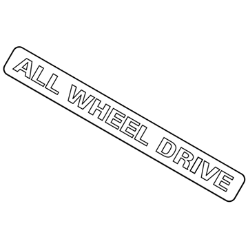 Mopar 4857974AA Nameplate 4857974AA Mopar Nameplate Illustration 1 of 1