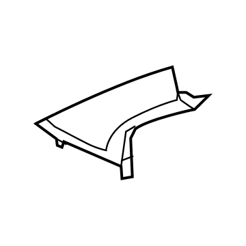 Mopar 1AX71HDAAH Windshield Garnish Molding 1AX71HDAAH Mopar Windshield Garnish Molding Illustration 1 of 1