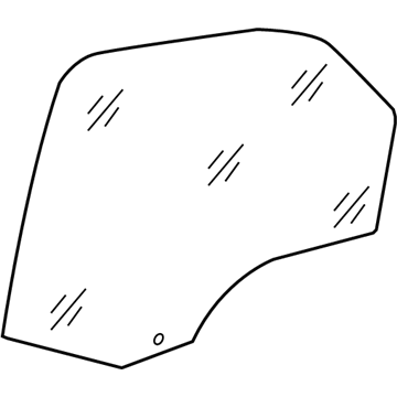 57010155AB Mopar Front Door Glass Illustration 1 of 1