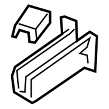 4814664AA Mopar Bracket-Rail Rear Bumper Illustration 1 of 1