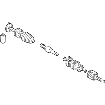 Mopar MR196740 Axle Shaft Front Right MR196740 Mopar Axle Shaft Front Right Illustration 1 of 1