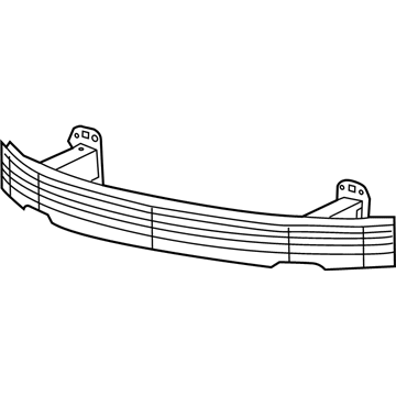 Mopar 68245322AB Reinforce-Front Bumper 68245322AB Mopar Reinforce-Front Bumper Illustration 1 of 1