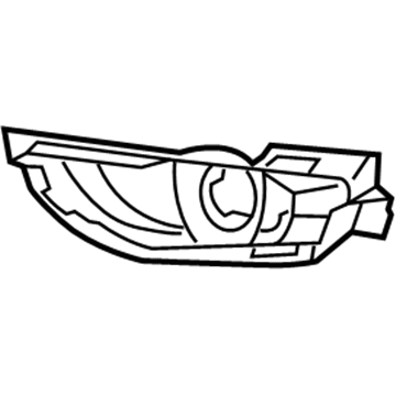 Mopar 68203011AC Fog Lamp Bracket 68203011AC Mopar Fog Lamp Bracket Illustration 1 of 1