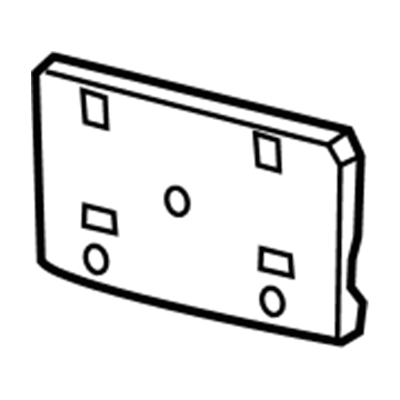 2016 Chrysler 200 License Plate - 68103958AB