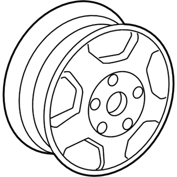 5128914AA Mopar Steel Wheel Illustration 1 of 1